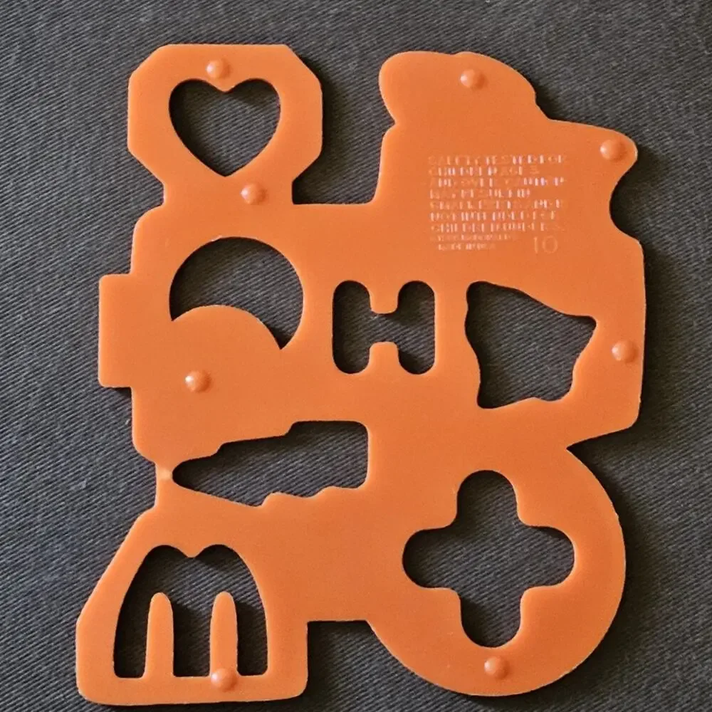 1986 Mcdonalds Plastic Happy Meal Stencil